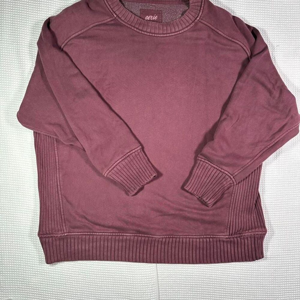 Aerie Women's Burgundy and Purple Sweatshirt